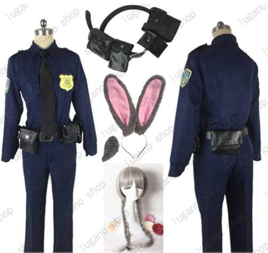 ディズニー ズートピア ジュディ ホップス コスプレ 衣装 ウィッグ 仮装 ズートピア コスプレ ジュディ・ホップス ウィッグ コスプレ衣装